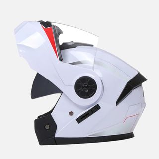 Casco Modular Moto Abatible Doble Visor