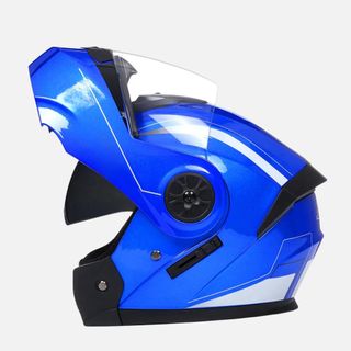 Casco Modular Moto Abatible Doble Visor