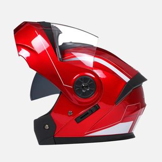 Casco Modular Moto Abatible Doble Visor