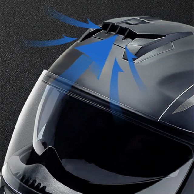 Casco Modular Moto Abatible Doble Visor