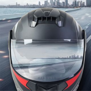 Casco Modular Moto Abatible Doble Visor