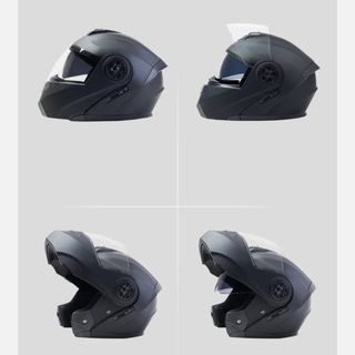 Casco Modular Moto Abatible Doble Visor