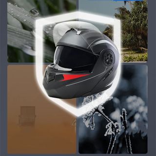 Casco Modular Moto Abatible Doble Visor