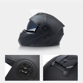 Casco Modular Moto Abatible Doble Visor