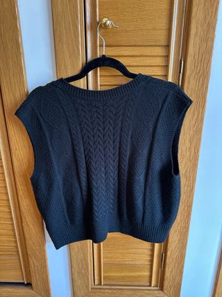 Chaleco Shein Negro Talla L