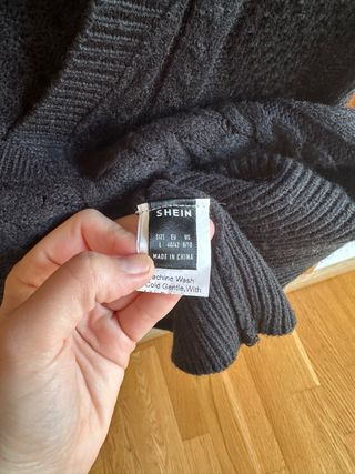 Chaleco Shein Negro Talla L