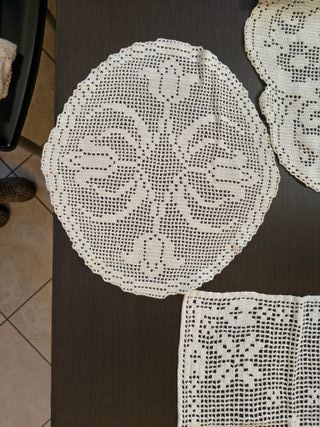 Kit 3 centrini uncinetto fatti a mano