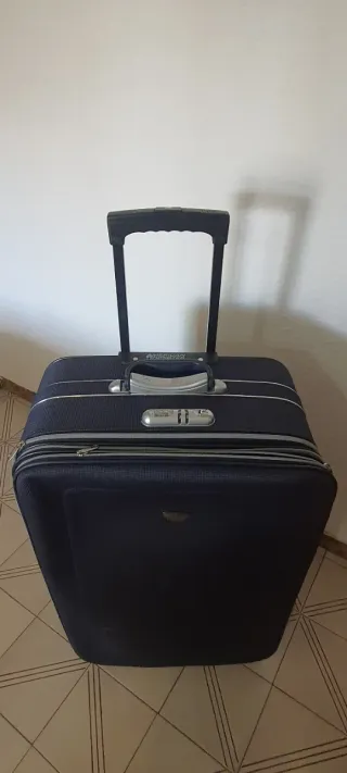 Maleta de viaje grande azul