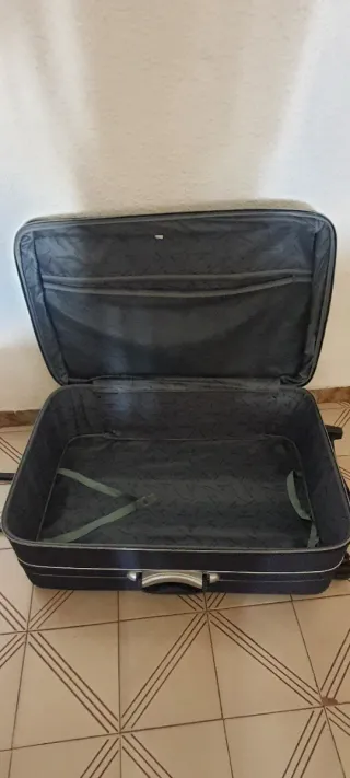 Maleta de viaje grande azul