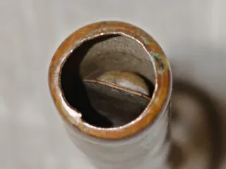 Corno da caccia antico in ottone