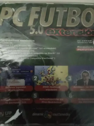 PC Futbol 5.0 Extensión precintado PC Futbol calci