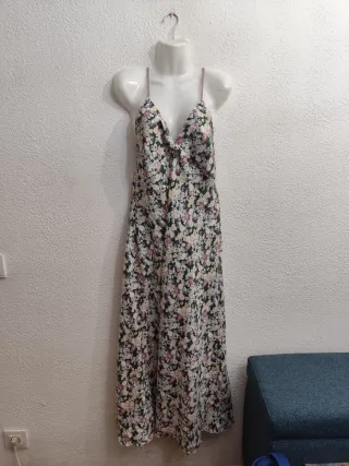 Vestido largo estampado floral