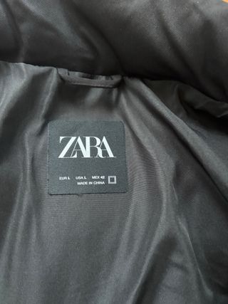 Abrigo tipo plumífero Zara Talla L