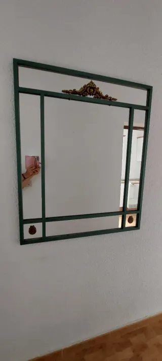 Consola de entrada metal y mármol