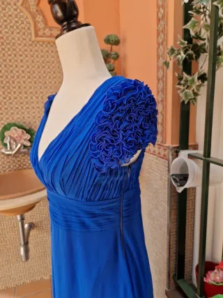 Vestido largo azul Veneno en La Piel