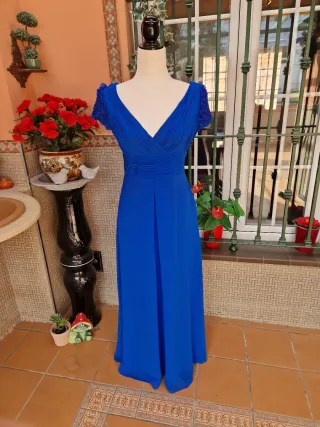 Vestido largo azul Veneno en La Piel