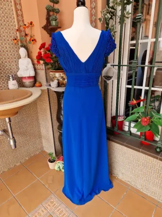 Vestido largo azul Veneno en La Piel