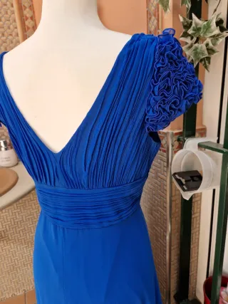Vestido largo azul Veneno en La Piel