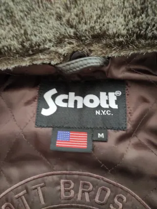 Schott NYC cazadora de cuero tipo aviador