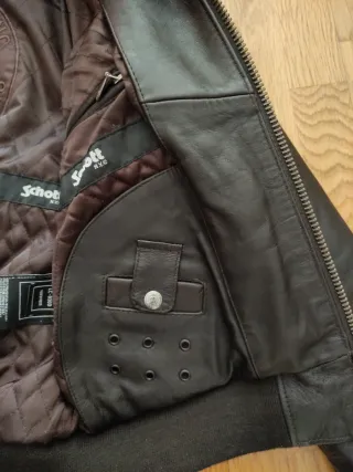 Schott NYC cazadora de cuero tipo aviador