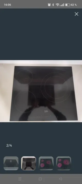 Vitrocerámica Beko 3 fuegos