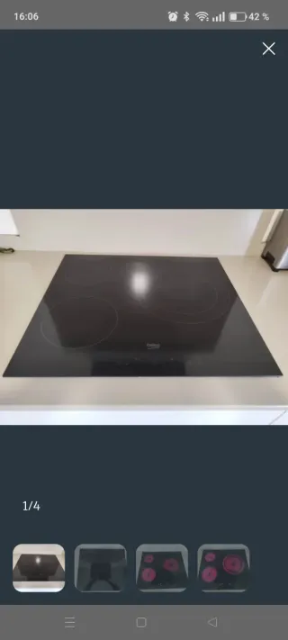 Vitrocerámica Beko 3 fuegos