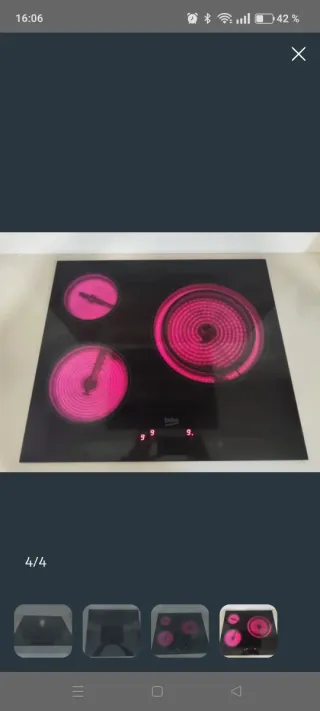 Vitrocerámica Beko 3 fuegos