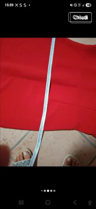 Tubino rosso taglia 48