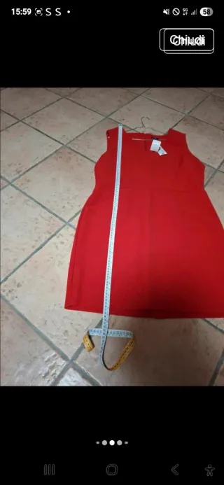 Tubino rosso taglia 48