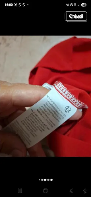 Tubino rosso taglia 48