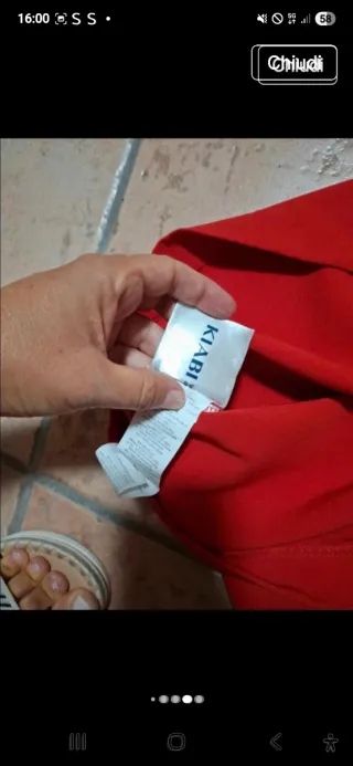 Tubino rosso taglia 48