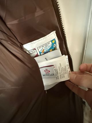 Abrigo Moncler Pelo y Plumas T. XS