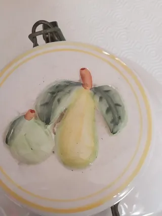 Biscottiera ceramica artigianale frutta