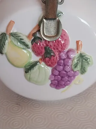 Biscottiera ceramica artigianale frutta