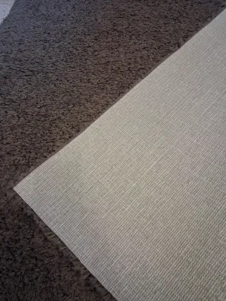 Tappeto in lana marrone/grigio