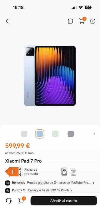 Xiaomi Pad 7 Pro Blanco