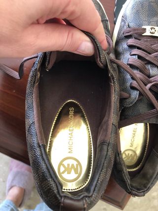 Zapatillas Michael Kors Talla 40 Marrón Dorado