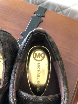 Zapatillas Michael Kors Talla 40 Marrón Dorado