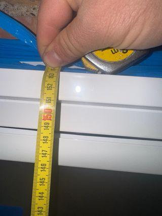 Ventana aluminio abatible 77.5x153.5 blanca