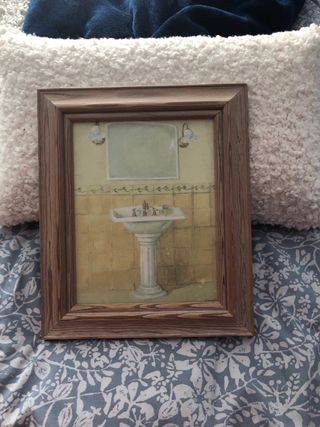 Cuadro baño vintage