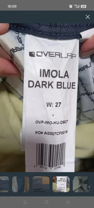 Pantalón Moto Overlap Imola Azul Oscuro