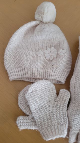 Conjunto Mayoral gorro y guantes invierno 2 años