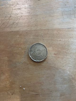 Moneda 20 céntimos Italia 2002