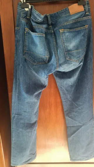 Jeans Bershka Straight Fit Cotone Taglia 52