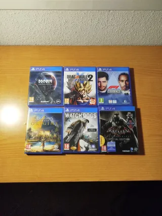 PS4 (PlayStation 4) Negra + Mando + Juegos