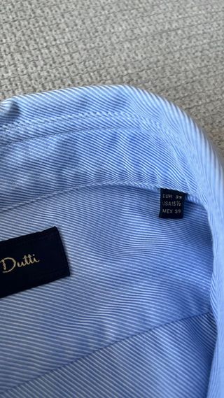 Camisa de vestir azul Massimo Dutti