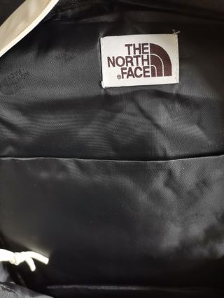 Mochila The North Face Beige y Negra