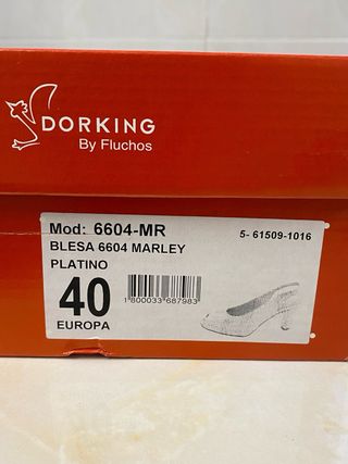 Zapatos tacón Dorking mujer dorados