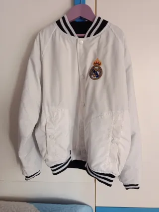 Cazadora Real Madrid niño blanca