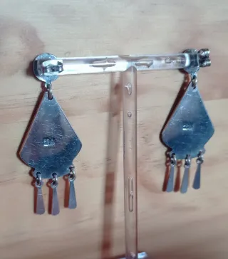 Pendientes plata mexicana.